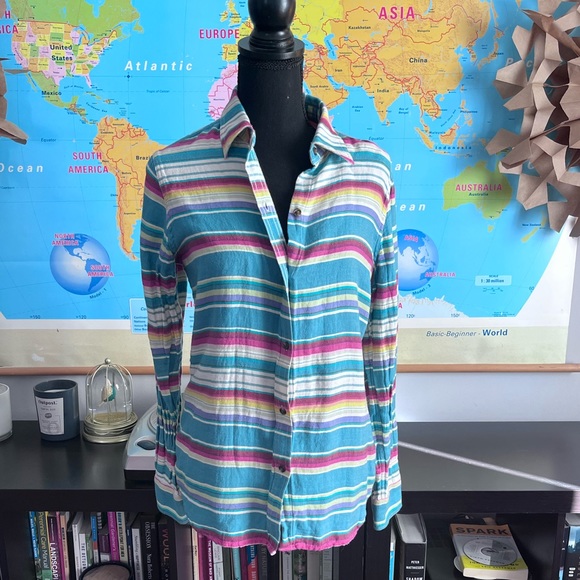 Chaps Tops - Chaps Denim Button-down Size M‎